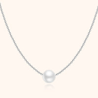 Marie Sea Pearl Necklace-Silver-State of Style