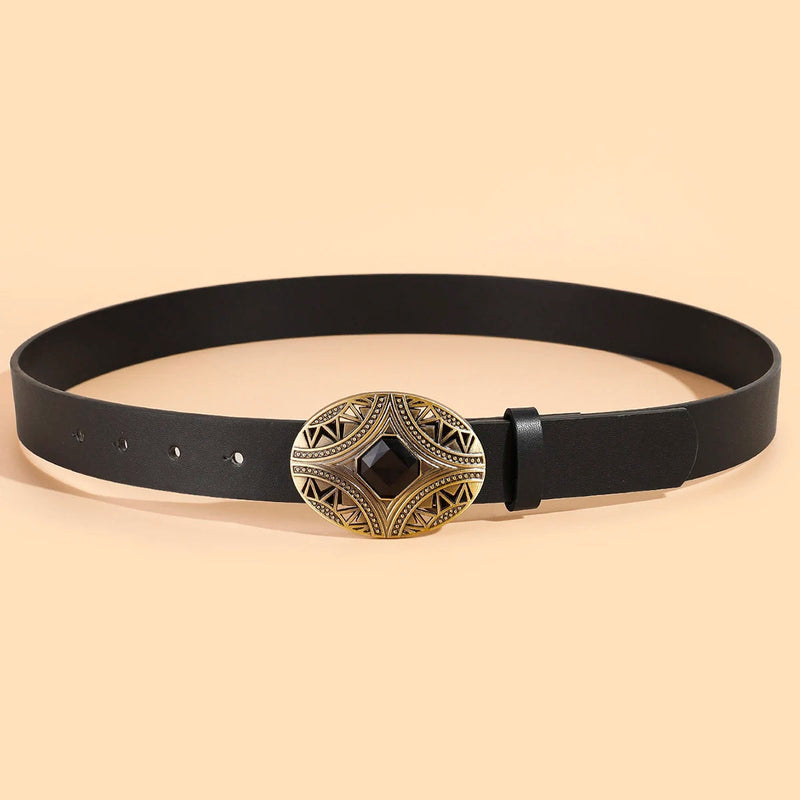 Marieke Traditional Belt – Retro Korean-Style Fashion Belt-Black-State of Style