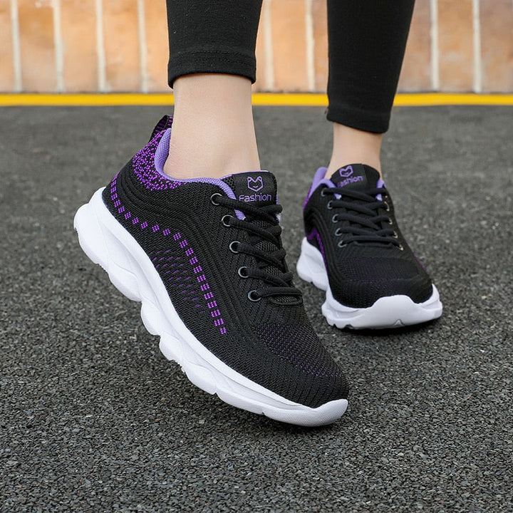 MariekesSneaks | Women's Supportive Orthopaedic Sneakers-Purple-4.5-State of Style