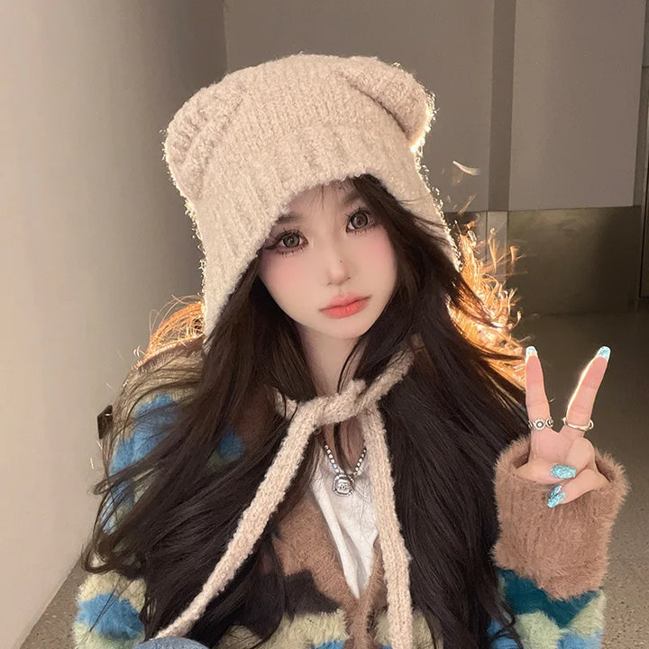 Marielle Teddy Beanie | Cute & Super Soft-Beige-State of Style