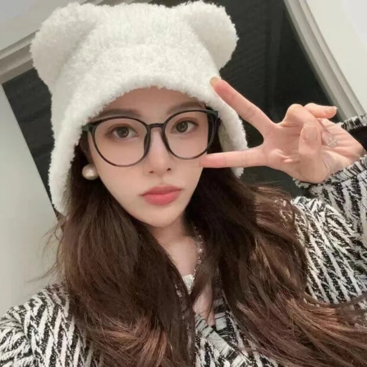 Marielle Teddy Beanie | Cute & Super Soft-White 2-State of Style