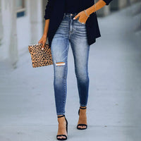 MarijePants | Women's Stretch Comfort Jeans-Blue-S-State of Style