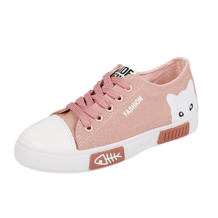 MarijesSneakers | Unisex Canvas Sneakers-Pink-3.5-State of Style