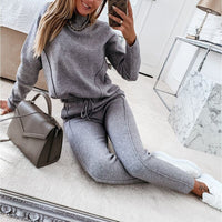 MarissasPak | Women's Drawstring Tracksuit-Grey-S-State of Style