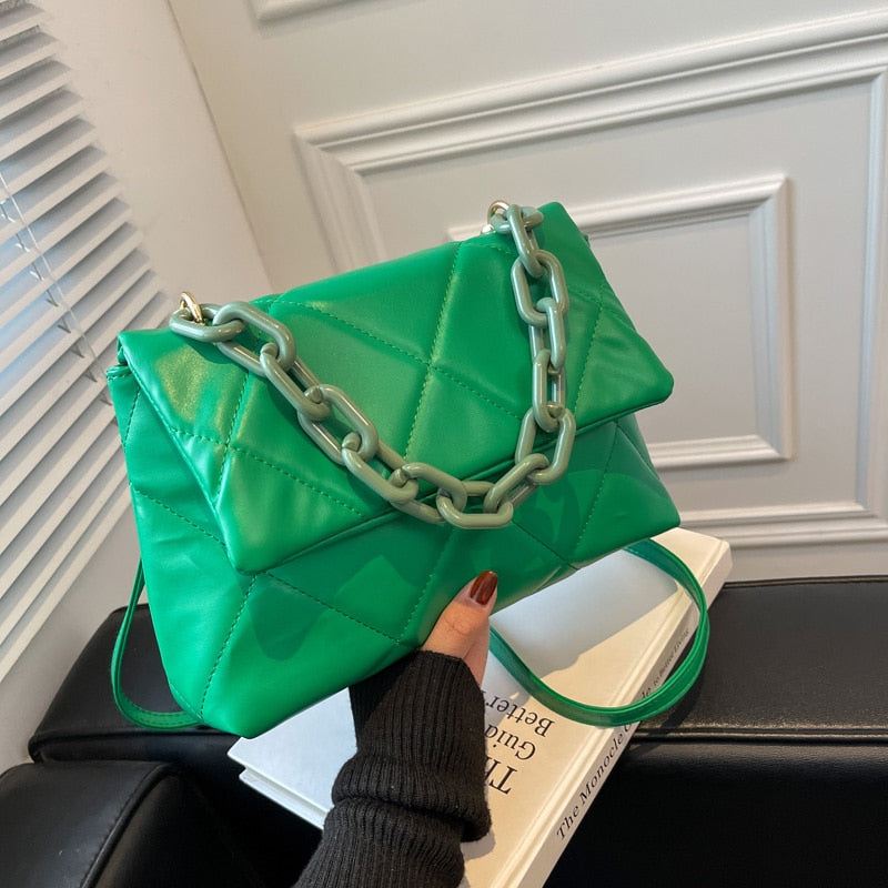 MarjoleinBag | Women's Magnetic Closure Shoulder Bag-Green-State of Style