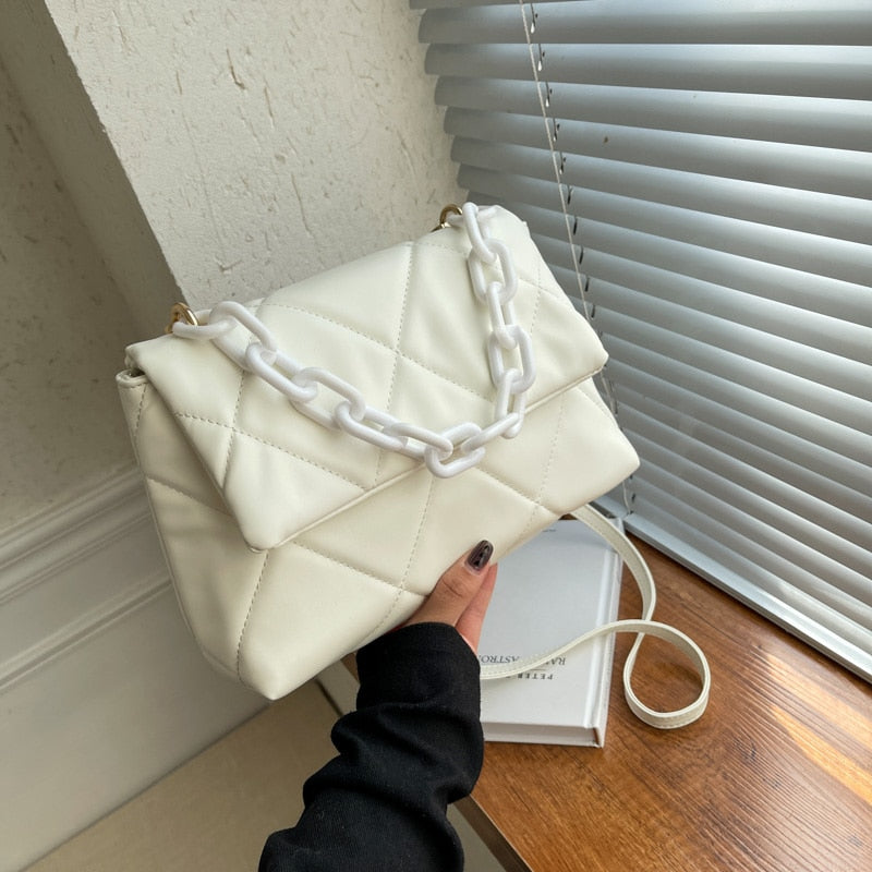 MarjoleinBag | Women's Magnetic Closure Shoulder Bag-White-State of Style