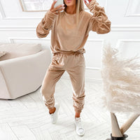 MarjoleinesSuit | Women's Sporty Tracksuit-Khaki-S-State of Style