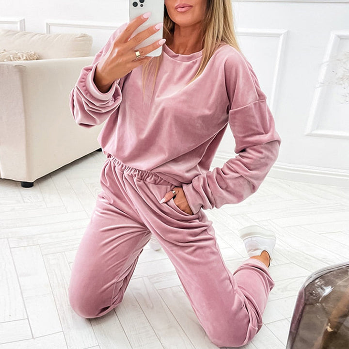 MarjoleinesSuit | Women's Sporty Tracksuit-Pink-S-State of Style
