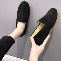 MarliesLoafers | Women's Slip-On Loafers-Black-4.5-State of Style