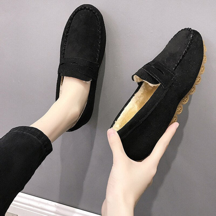 MarliesLoafers | Women's Slip-On Loafers-Black-4.5-State of Style