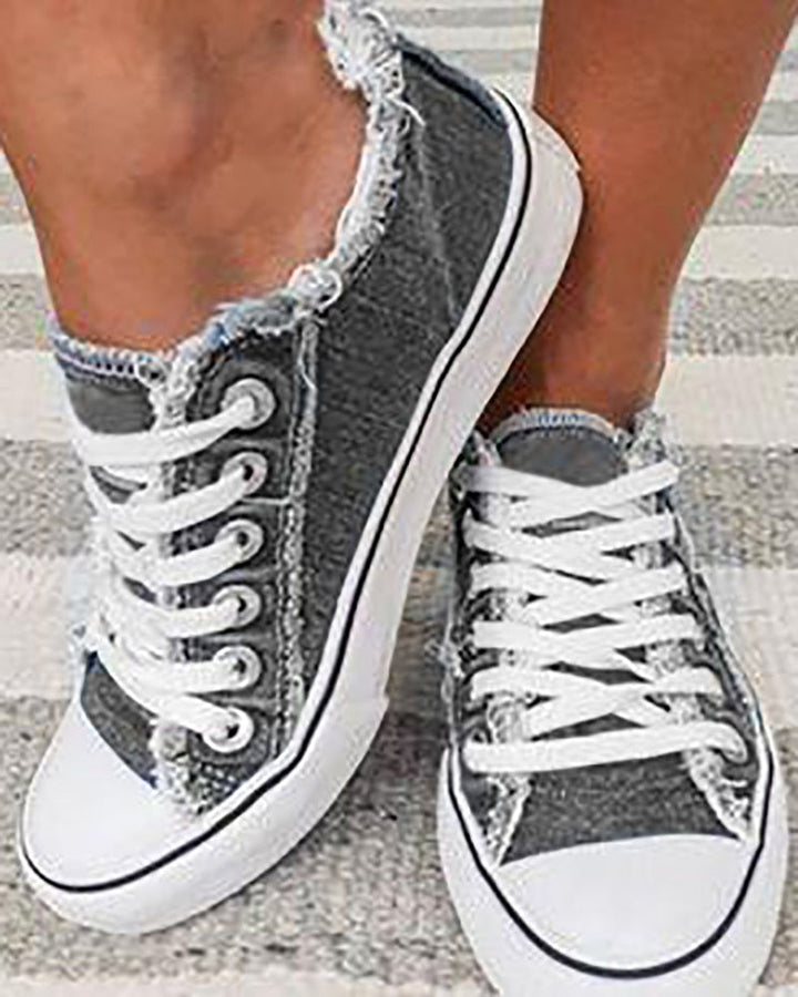 MarliesSneaks | Women's Casual Sneakers-Grey-3.5-State of Style