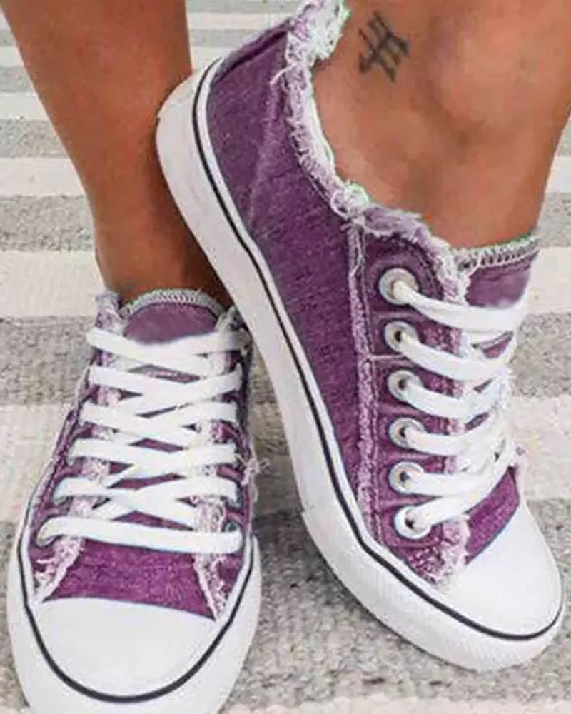 MarliesSneaks | Women's Casual Sneakers-Purple-3.5-State of Style