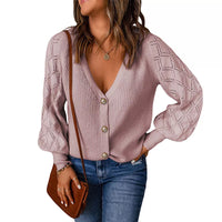 MarloesCardigan | Women's Soft Knit Cardigan-Pink-S-State of Style