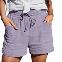 Martha Summer Shorts | Comfortable & Trendy-Purple-S-State of Style