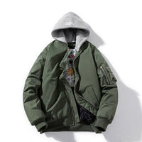 MartJacket | Men's Bomber Jacket-Army Green Thick-M-State of Style