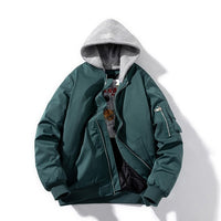MartJacket | Men's Bomber Jacket-Dark Green Thick-M-State of Style