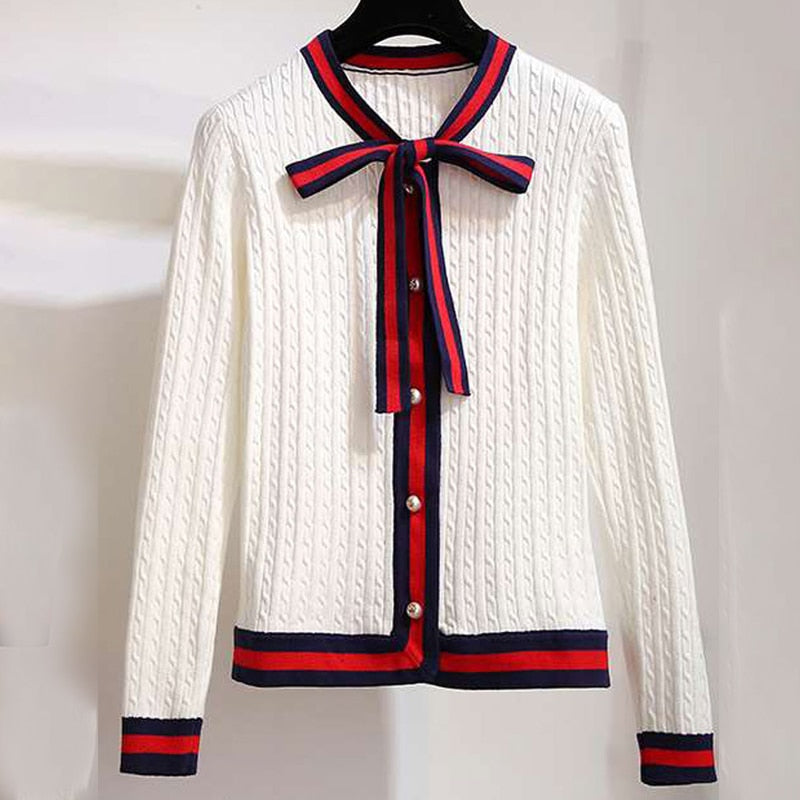 MartjesVest | Women's Warm Knit Cardigan-White-One size fits all-State of Style