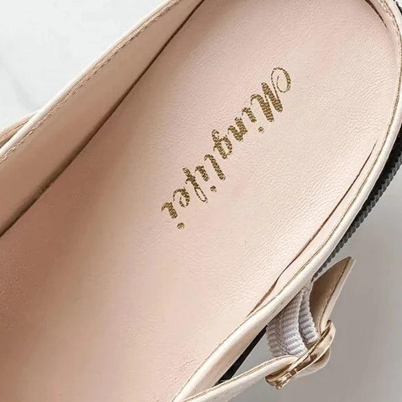 Mary Jane Pumps with Stylish Buckle - Clara-Ivory-3.0-State of Style