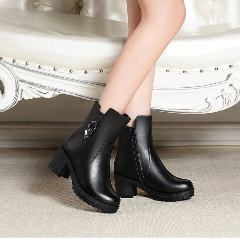 MarysasBoots | Women's Soft-Lined Ankle Boots-Black-4.5-State of Style