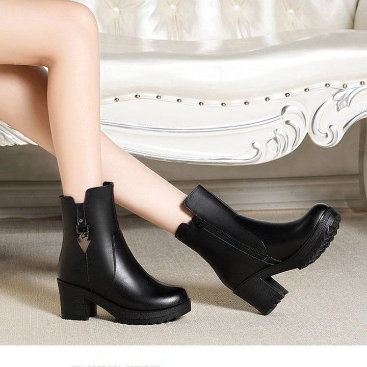 MarysasBoots | Women's Soft-Lined Ankle Boots-Black-4.5-State of Style