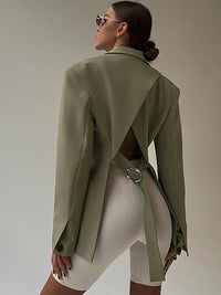 MatildasJacket | Women's Elegant & Stylish Blazer-Green-S-State of Style