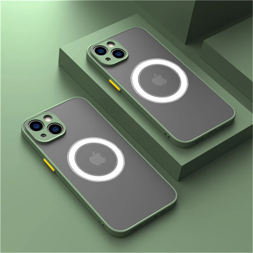 Matte Magnetic Phone Case with Magsafe & Drop Protection – 1+1 FREE-Army Green-For iPhone XR-State of Style