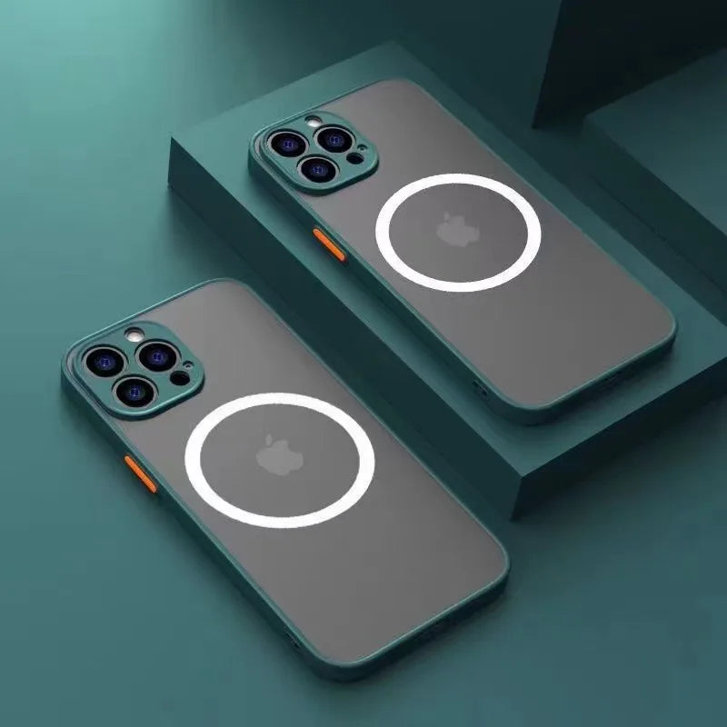 Matte Magnetic Phone Case with Magsafe & Drop Protection – 1+1 FREE-Green-For iPhone XR-State of Style