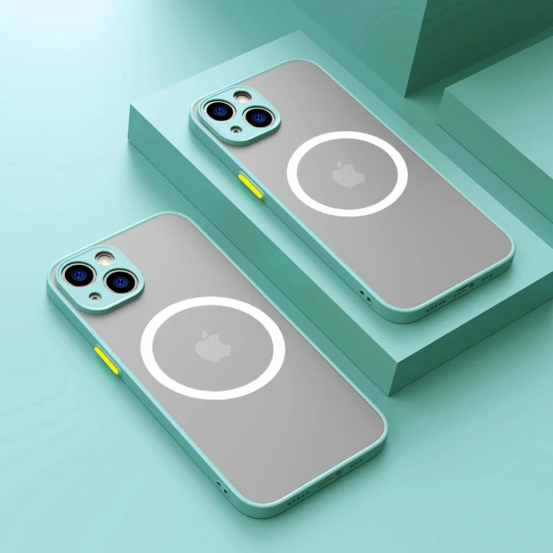 Matte Magnetic Phone Case with Magsafe & Drop Protection – 1+1 FREE-Light Cyan-For iPhone XS Max-State of Style