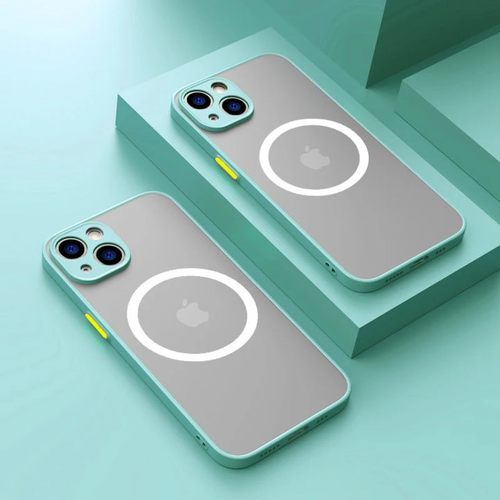 Matte Magnetic Phone Case with Magsafe & Drop Protection – 1+1 FREE-Light Cyan-For iPhone XS Max-State of Style
