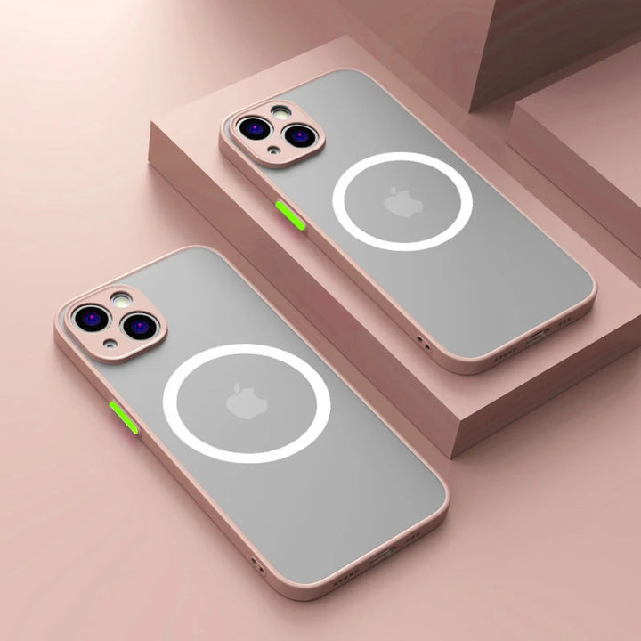 Matte Magnetic Phone Case with Magsafe & Drop Protection – 1+1 FREE-Pink-For iPhone 16-State of Style