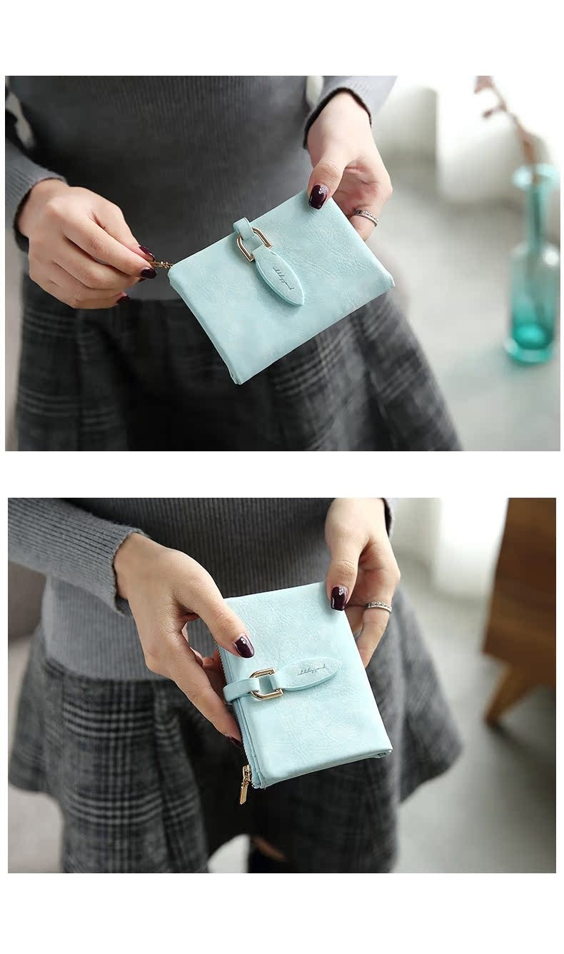 Matte Women's Wallet – Elegant & Compact Vintage Clutch-Black-State of Style