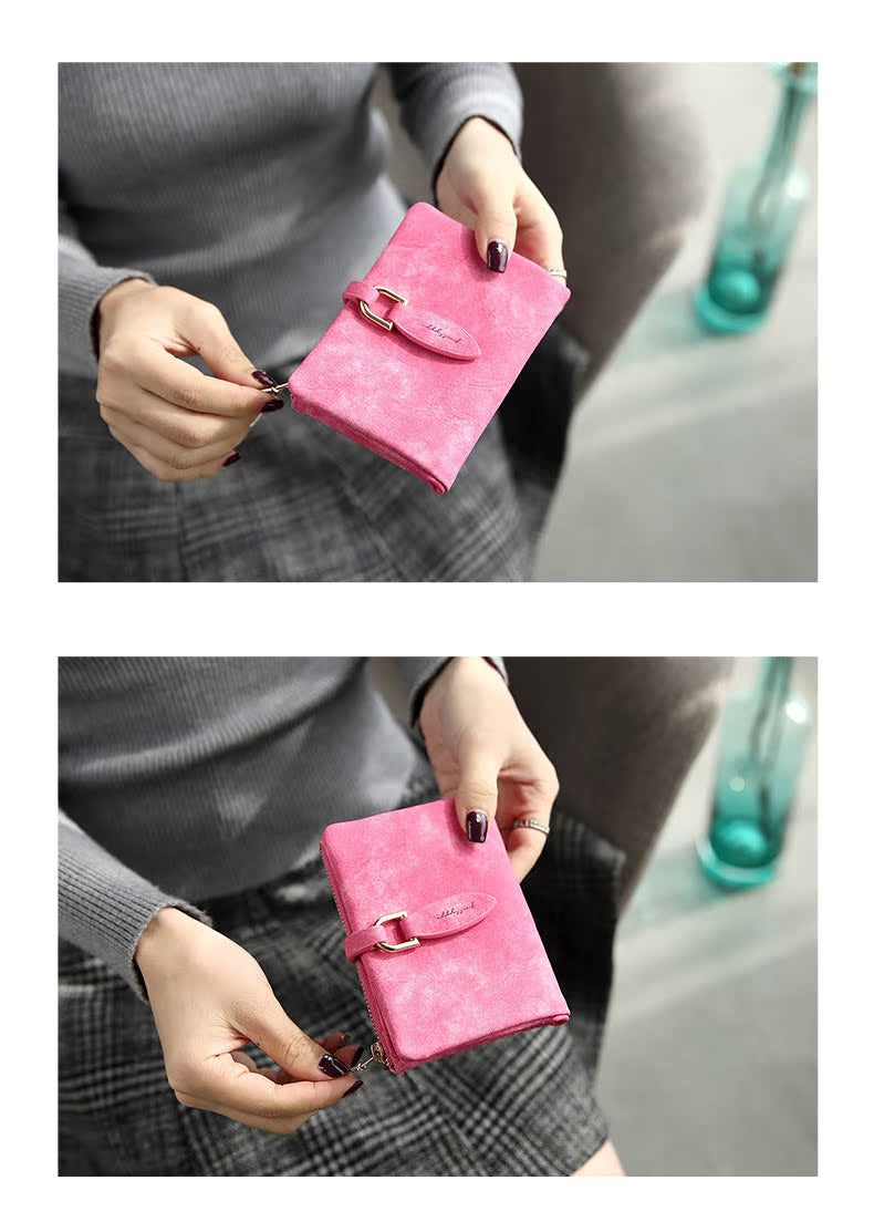 Matte Women's Wallet – Elegant & Compact Vintage Clutch-Black-State of Style