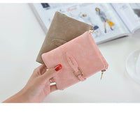 Matte Women's Wallet – Elegant & Compact Vintage Clutch-Black-State of Style