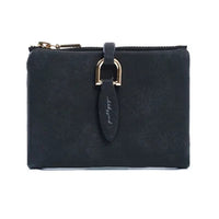 Matte Women's Wallet – Elegant & Compact Vintage Clutch-Black-State of Style