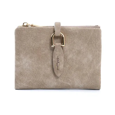 Matte Women's Wallet – Elegant & Compact Vintage Clutch-Coffee-State of Style