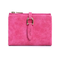 Matte Women's Wallet – Elegant & Compact Vintage Clutch-Rose Red-State of Style