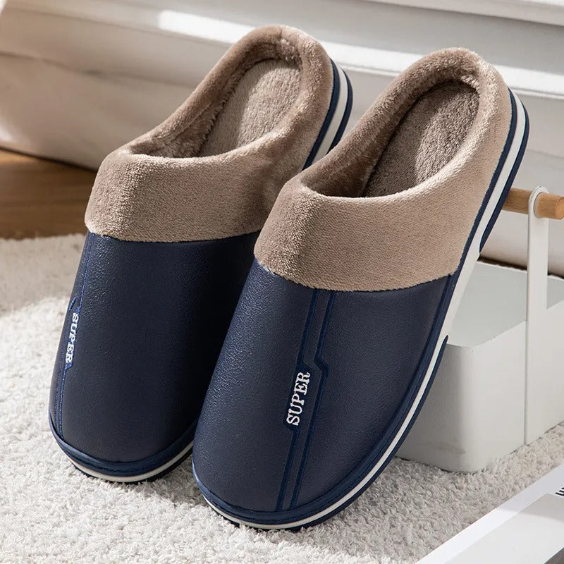 Max Men's Slippers - Comfortable & Stylish-Navy Blue-8-9-State of Style