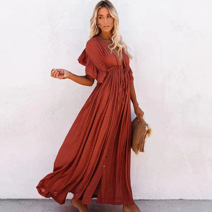 Maxi Beach Dress – Sienna-XS-State of Style