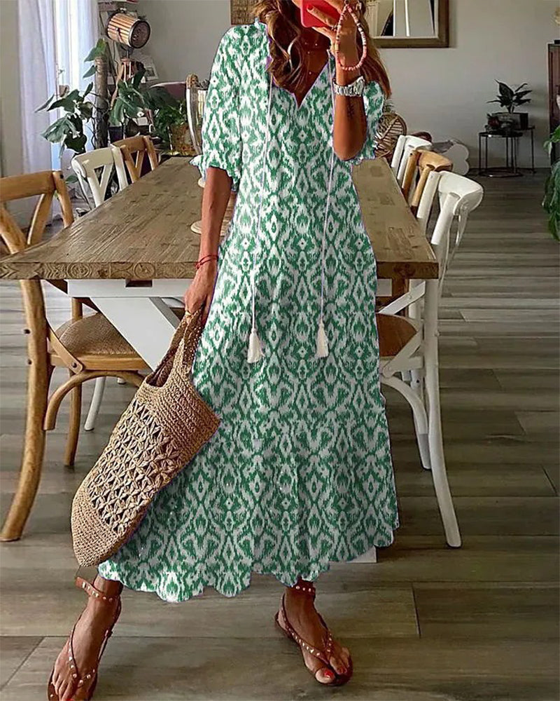 Maxi Dress - Elara-Green-S-State of Style