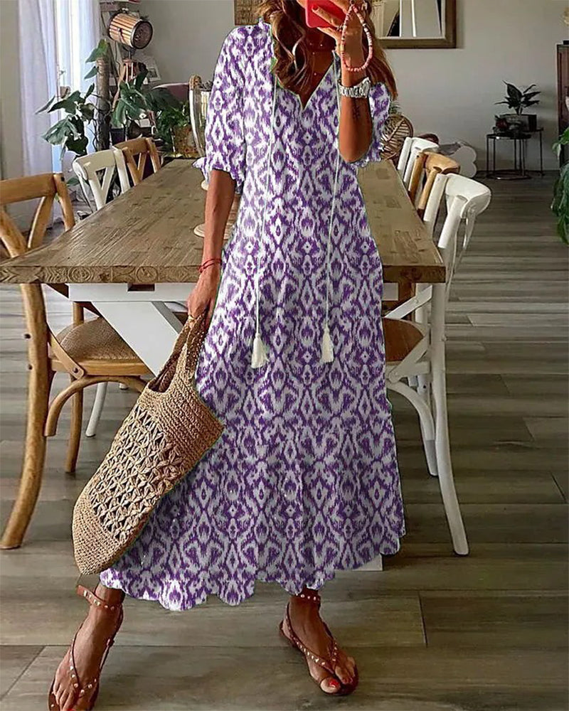 Maxi Dress - Elara-Purple-S-State of Style