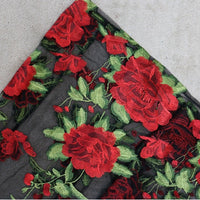 Maxi dress with floral embroidery and spaghetti straps – Rosalie-S-State of Style