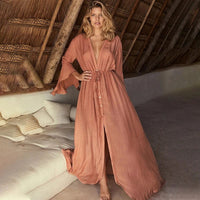 Maxi Dress with Lace and Ruffles - Celeste-XS-State of Style