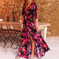 Maxi Wrap Dress - Sophia-Black-S-State of Style