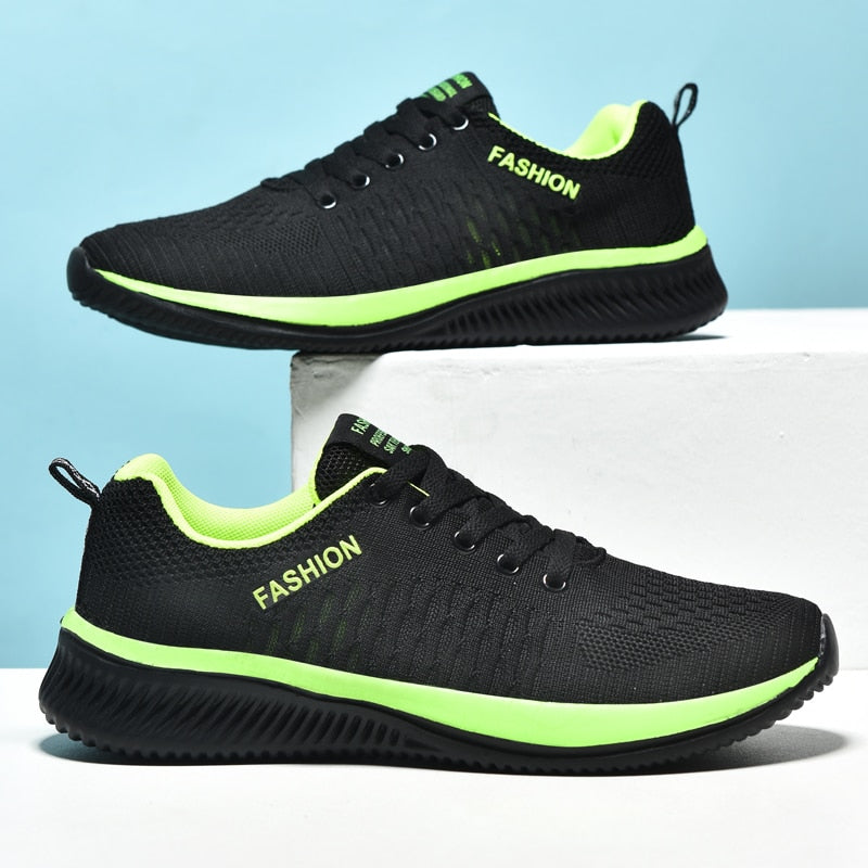 MaxSneakers | Women's Supportive Orthopaedic Sneakers-Black and Green-5.0-State of Style