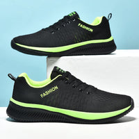 MaxSneakers | Women's Supportive Orthopaedic Sneakers-Black and Green-5.0-State of Style