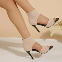 Maya - Orthopedische Beige Elegante Hakken-Wit-35-State of Style