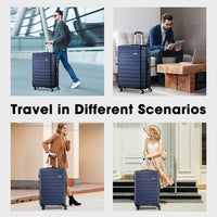 3-Piece Hard-Shell Spinner Luggage Set with TSA Lock and Organised Interior