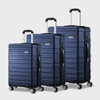 3-Piece Hard-Shell Spinner Luggage Set with TSA Lock and Organised Interior