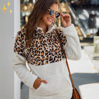 McKaylasShirt | Women's Stylish & Warm Knit Sweater-White with Brown-S-State of Style