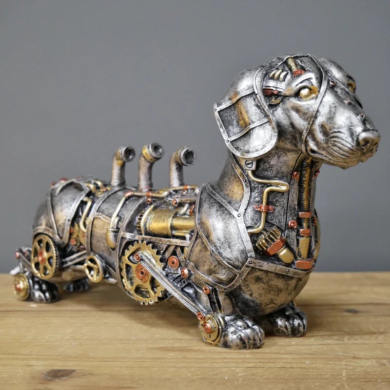 Mechanical Punk Animal Sculptures - GearBeast-Dachshund-State of Style